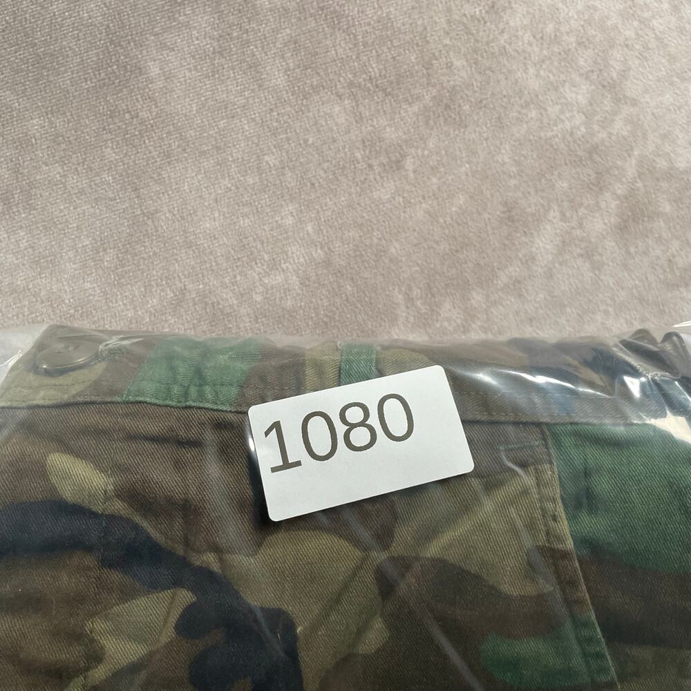 Vintage 80s 90s US Army Woodland Camo Cargo Pants Large Double Knee 29W Military - Picture 9 of 11
